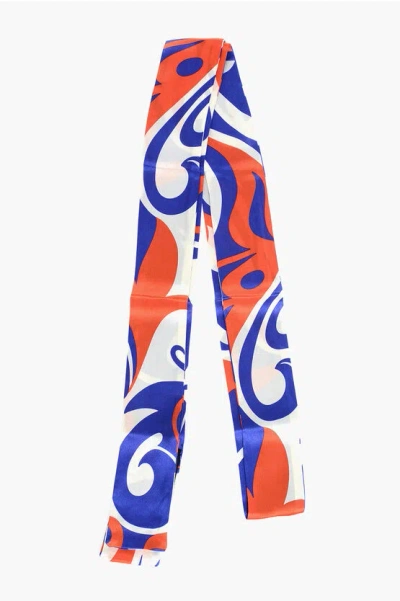 Dsquared2 Patterned Silk Slim Foulard