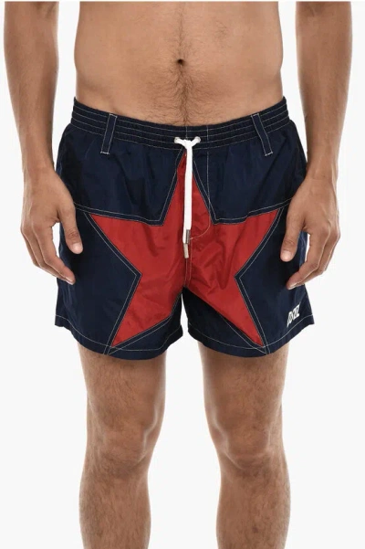 Dsquared2 Color Block Star Swim Shorts Grösse 48