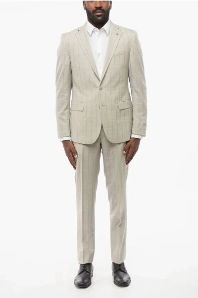 Corneliani Cc Collection Pinstriped Refined Virgin Wool Suit Grösse 50