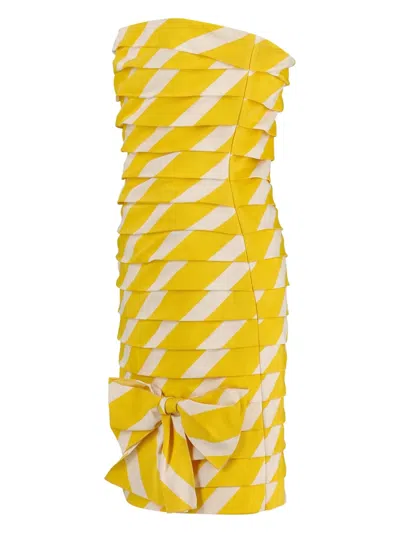 Pre-owned Enrico Coveri Couture Vintage Bow-detail Mini Dress