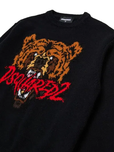 Dsquared2 Logo-intarsia Sweater