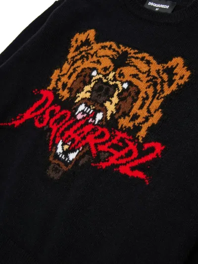 Dsquared2 Logo-intarsia Sweater