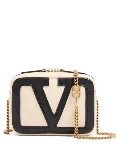 Valentino Garavani Ivory Leather Viva Superstar Handbag In Neutral