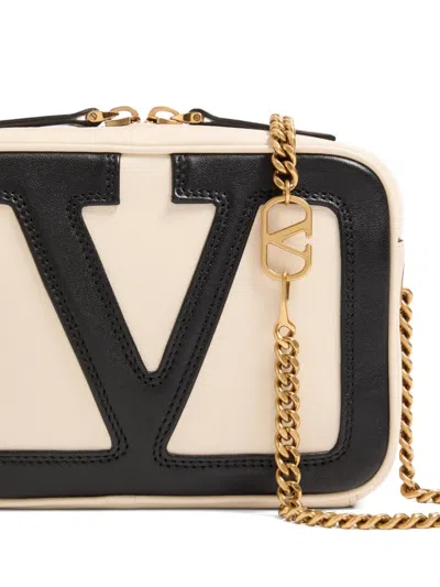 Valentino Garavani Ivory Leather Viva Superstar Handbag In Neutral