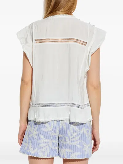 Munthe Ruffled Short-sleeve Blouse