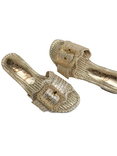 Sam Edelman Bambi Woven Sandals In Brown