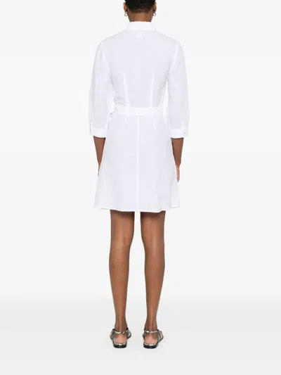 120% Lino White Linen Mini Dress