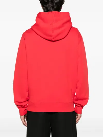 Amiri Staggered Hoodie In Red