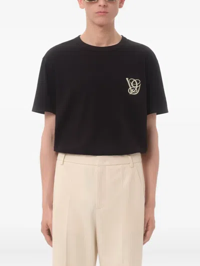 Valentino Cotton T-shirt With Vg Patch