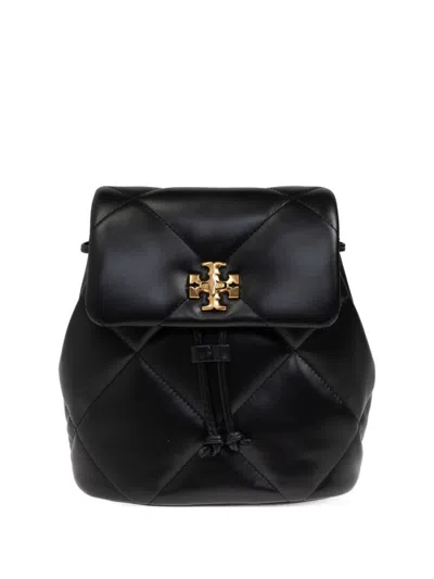 Tory Burch Diamond Quilt Mini Backpack In Black