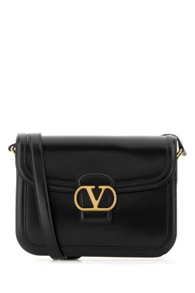 Valentino Borsa A Spalla 9to5 In Pelle Nera  Donna In Black