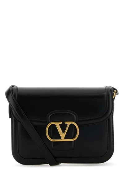 Valentino Borsa A Spalla 9to5 In Pelle Nera  Donna In Black