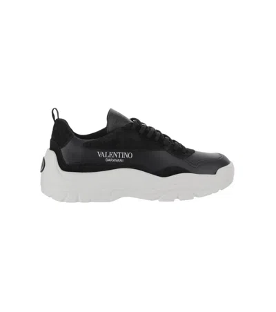 Valentino Garavani Black Leather Sneakers