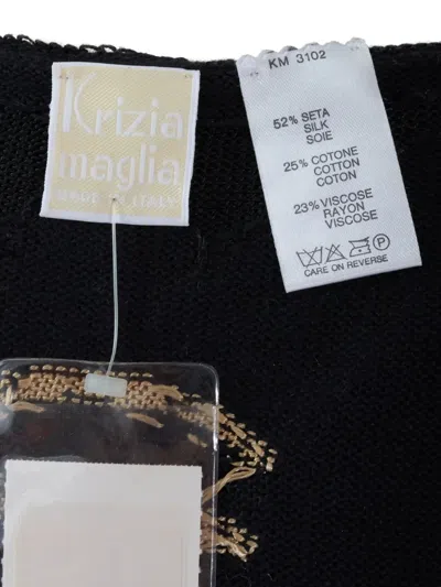 Pre-owned Krizia Embroidery T-shirt