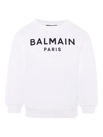 Balmain Logo-print Cotton Sweatshirt