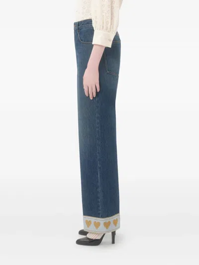 Valentino Garavani Denim Jeans In Blue