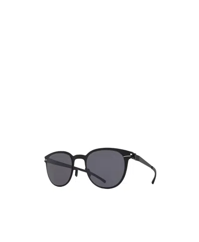 Mykita Black Round Frame Sunglasses