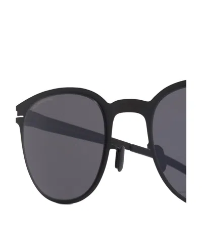 Mykita Black Round Frame Sunglasses