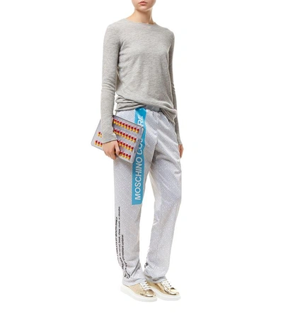 Shop Moschino Logo Print Sweatpants