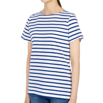 Saint James Striped T-shirt In Blue