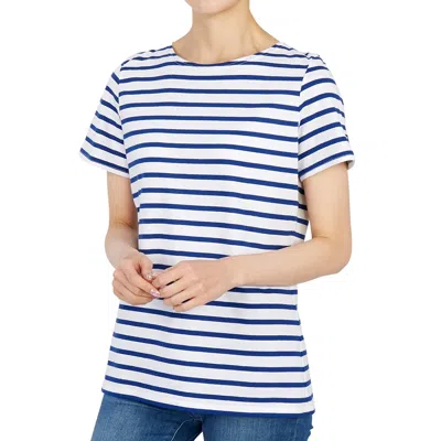 Saint James Striped T-shirt In Blue