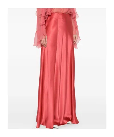 Alberta Ferretti Raspberry Pink Maxi In Pink