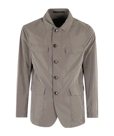 Montecore Lightweight Nylon Jacket With Pointed Collar