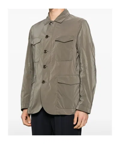 Montecore Lightweight Nylon Jacket With Pointed Collar