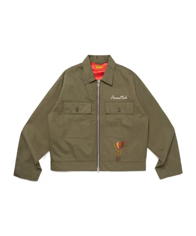 Human Made Long Sleeve Casual Jacket In Green