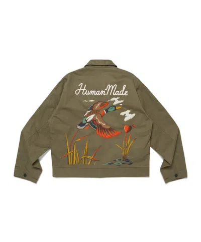 Human Made Long Sleeve Casual Jacket In Green