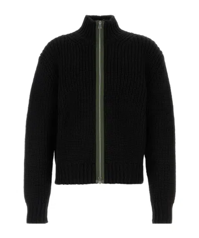 Namacheko Evan Cardigan Wool High Collar In Black