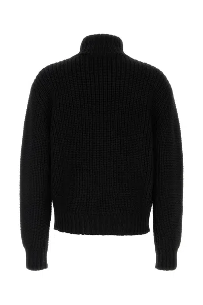 Namacheko Evan Cardigan Wool High Collar In Black