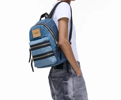 Marc Jacobs Denim Medium Backpack In Blue