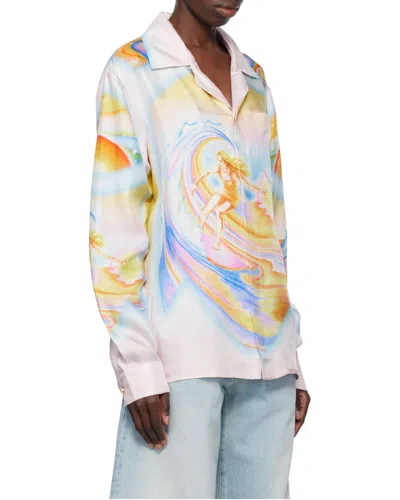 Casablanca "psychedelic Nirvana" Collared Pocket Shirt