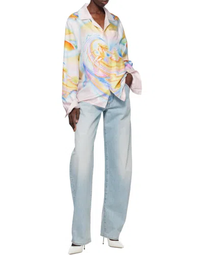 Casablanca "psychedelic Nirvana" Collared Pocket Shirt