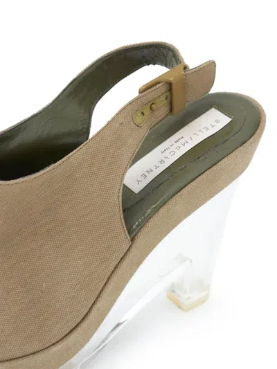 Pre-owned Stella Mccartney 127mm Platforma Pumps 2000s In Green