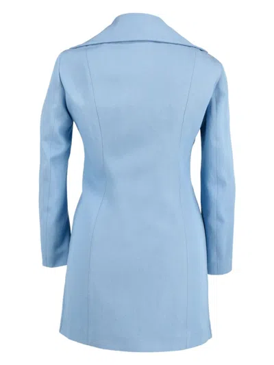Pre-owned Jil Sander Double-breasted Coat In Blue
