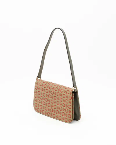 Celine Céline C Macadam Bag In Green