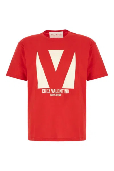 Valentino T-shirt Logo In Red