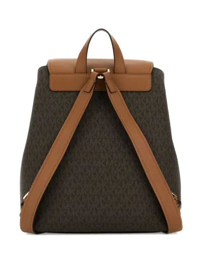 Michael Michael Kors Foldover Top Backpack In Black