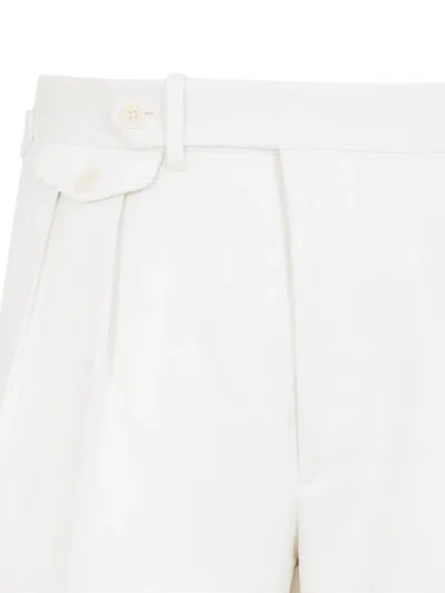 Ralph Lauren Tailored Silk Trousers With Pleated Detailing