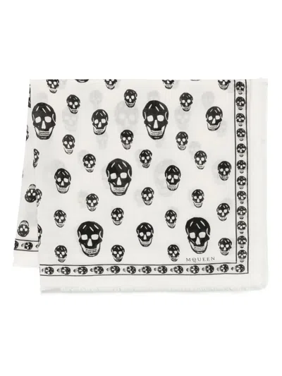 Alexander Mcqueen Alexander Mc Queen Biker Skull Wool Scarf