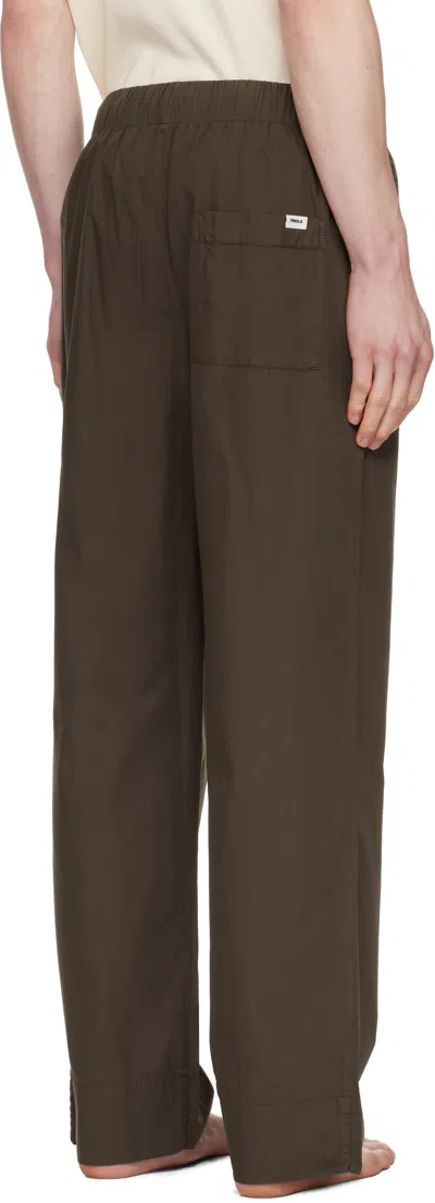 Tekla Brown Drawstring Pyjama Pants