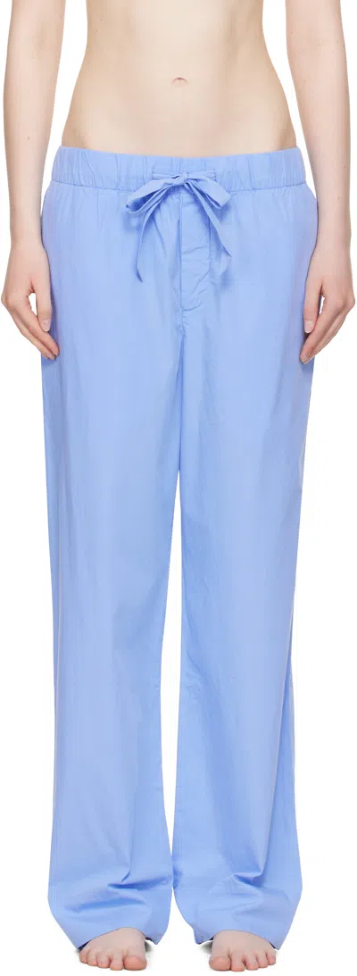 Tekla Blue Poplin Pyjama Pants