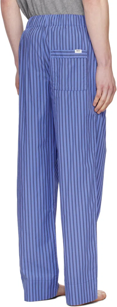 Tekla Striped Poplin Pajama Pants
