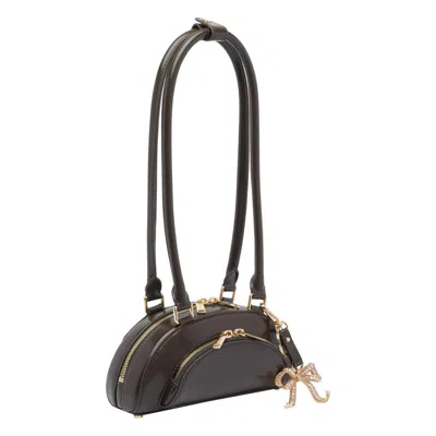 Self-portrait Leather Shoulder Bag With Charms
