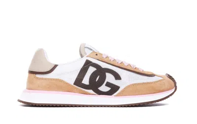 Dolce & Gabbana White Calf Leather Sneakers. Brown Calf Leather Sneakers