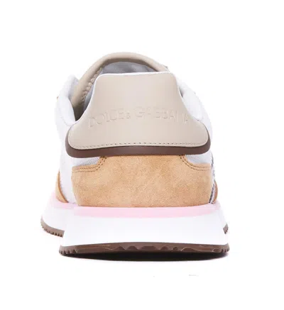 Dolce & Gabbana White Calf Leather Sneakers. Brown Calf Leather Sneakers