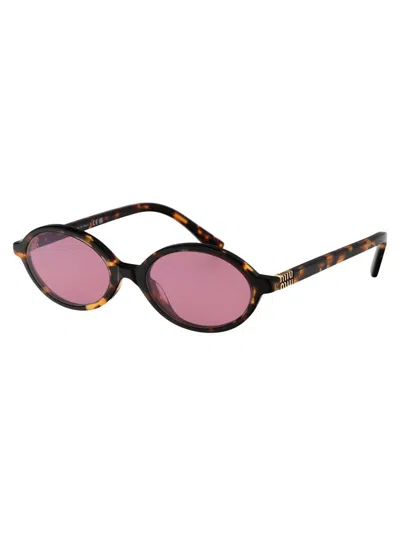 Miu Miu Havana Miele Acetate Sunglasses