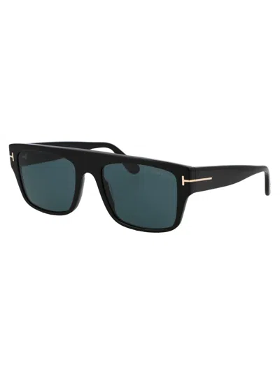 Tom Ford Dunning Rectangle-frame Sunglasses